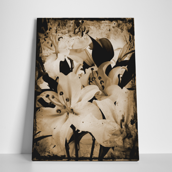 Tablou canvas floral, Pure White [4]