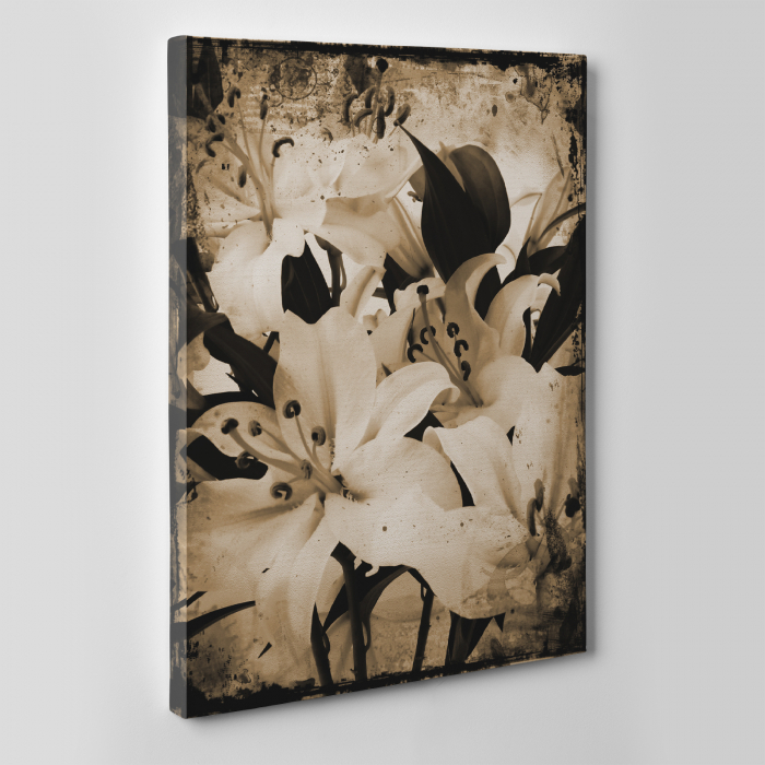 Tablou canvas floral, Pure White [5]