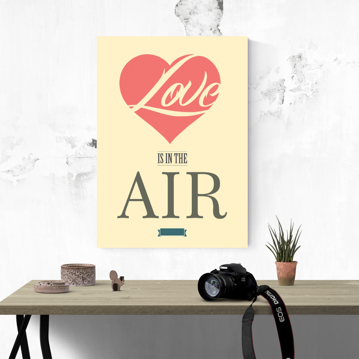 Tablou canvas motivational, Love is in the air [4]