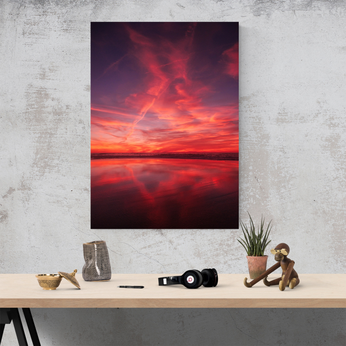 Tablou canvas natura, Apus de soare rosiatic [4]
