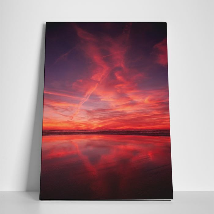Tablou canvas natura, Apus de soare rosiatic [3]