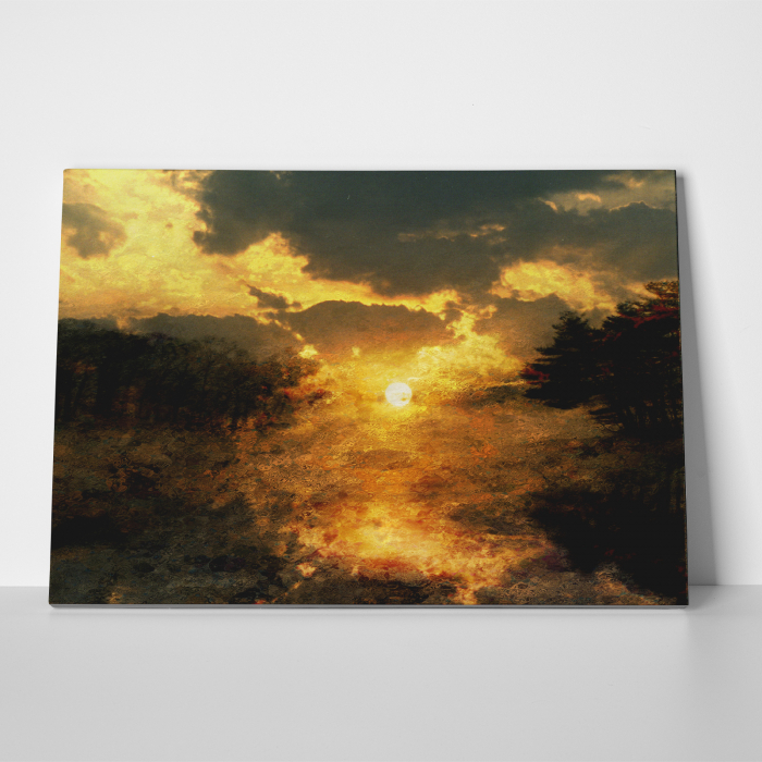 Tablou canvas natura, Grunge Sunset [3]