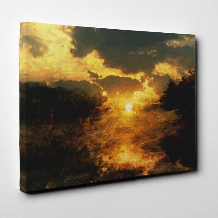 Tablou canvas natura, Grunge Sunset [2]