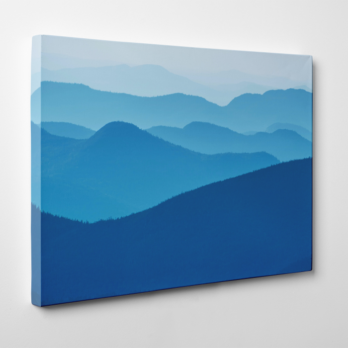 Tablou canvas, peisaj natura, Siluete de munti in departare [3]