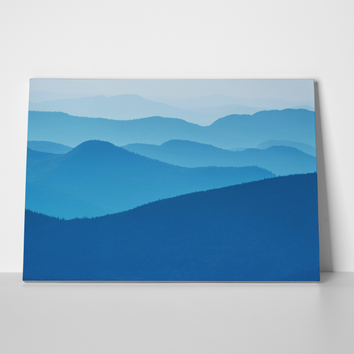 Tablou canvas, peisaj natura, Siluete de munti in departare [2]