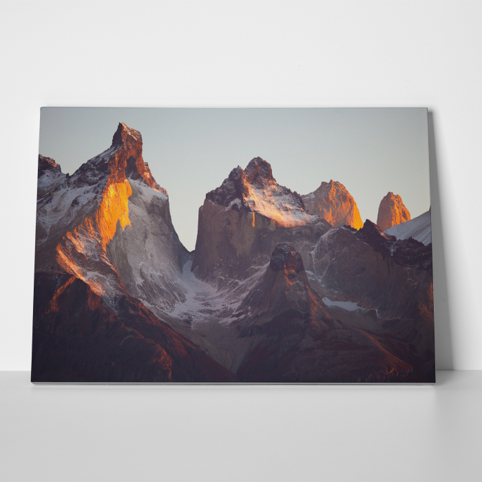 Tablou canvas, peisaj natura, Varfuri montane ascutite [2]