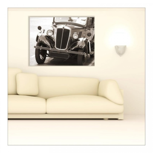 Tablou canvas retro, Old Black Car [3]