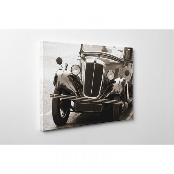 Tablou canvas retro, Old Black Car [2]