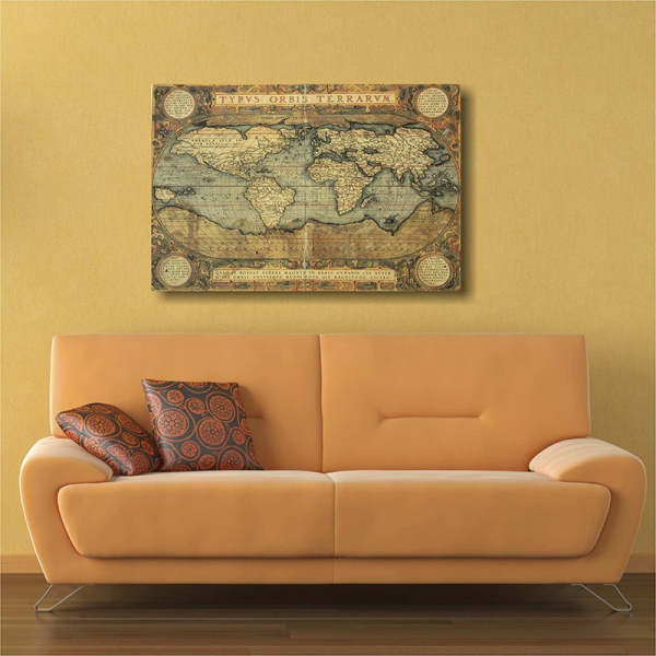 Tablou canvas retro, Vintage Map [3]