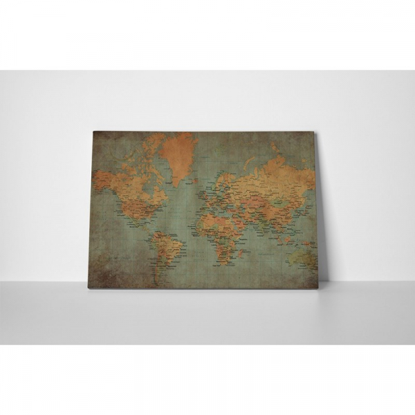 Tablou canvas retro, World Old Map [2]