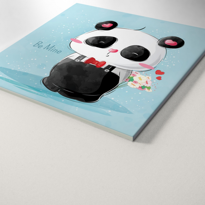 Tablou panou PVC cu desene pentru camera copiilor, Mr Pando Brings Flower [2]
