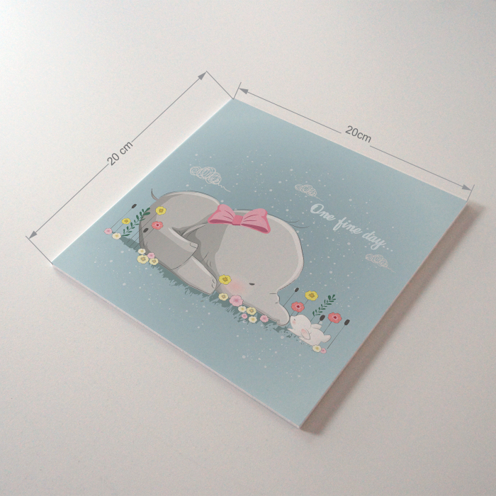 Tablou panou PVC cu desene pentru camera copiilor, One fine day with you [3]