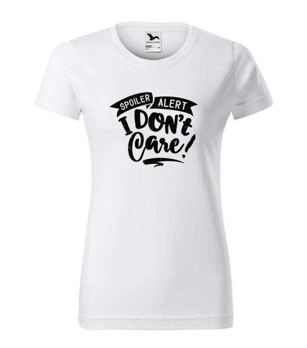 Tricou cu mesaj haios anti-social, idee de cadou, Spoiler Alert. I Dont Care [1]
