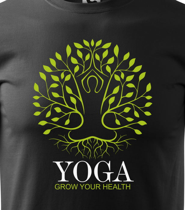 Tricou dama, idee de cadou, pentru pasionatii de yoga, Grow Your Health [2]