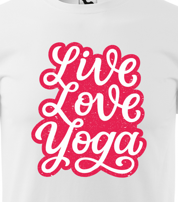 Tricou dama, idee de cadou, pentru pasionatii de yoga, Live Love Yoga [2]