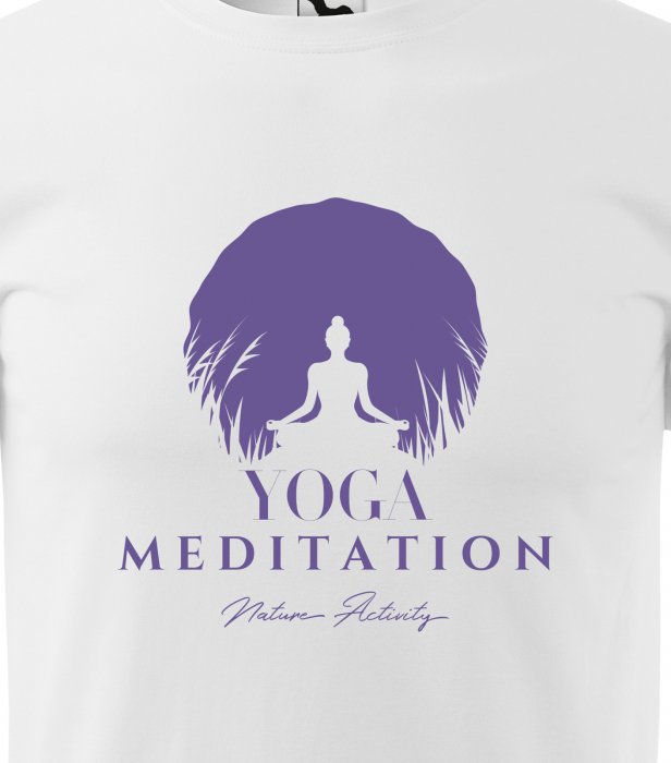 Tricou dama, idee de cadou, pentru pasionatii de yoga, Meditation Nature Activity [2]