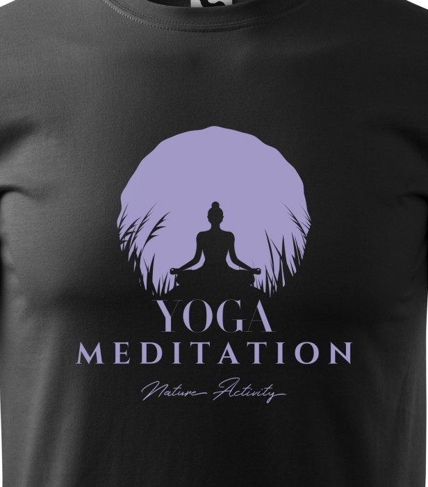 Tricou dama, idee de cadou, pentru pasionatii de yoga, Meditation Nature Activity [2]