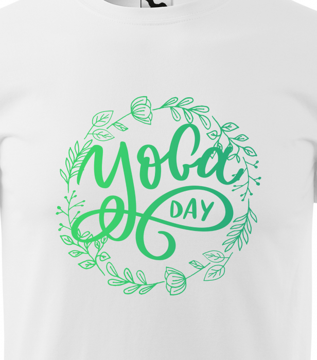 Tricou dama, idee de cadou, pentru pasionatii de yoga, My Yoga Day [2]