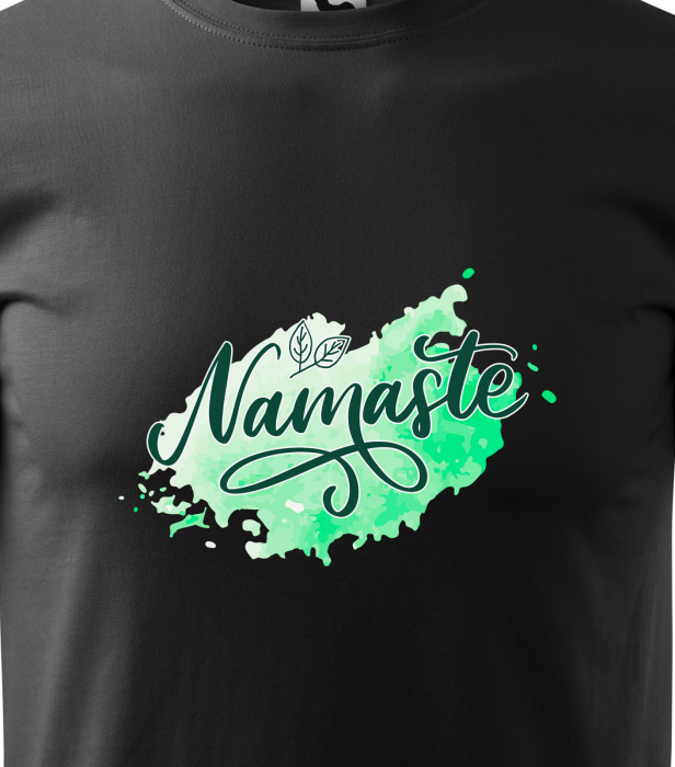 Tricou dama, idee de cadou, pentru pasionatii de yoga, Namaste [2]
