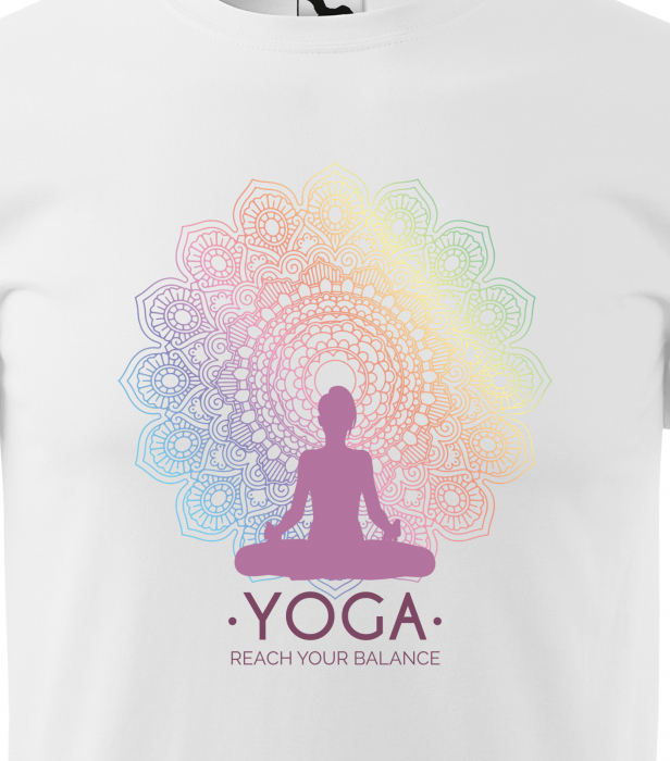 Tricou dama, idee de cadou, pentru pasionatii de yoga, Reach Your Balance [2]