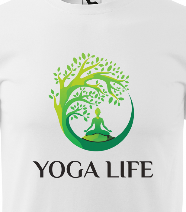 Tricou dama, idee de cadou, pentru pasionatii de yoga, Tree Yoga Life [2]