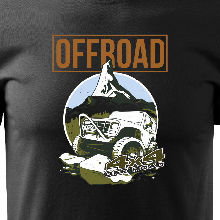Tricou, idee de cadou, pentru cei pasionati de offroad, 4x4 Offroad Car [2]