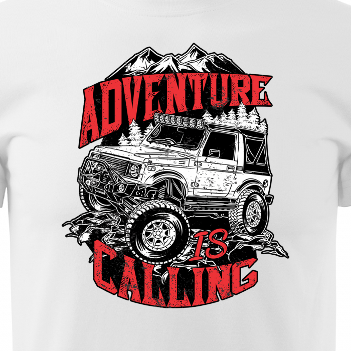 Tricou, idee de cadou, pentru cei pasionati de offroad, Adventure is Calling [2]