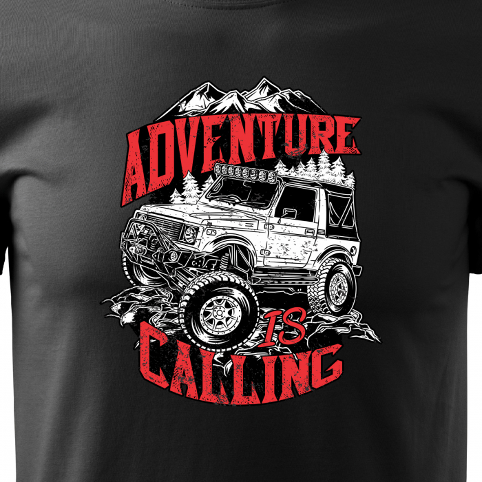 Tricou, idee de cadou, pentru cei pasionati de offroad, Adventure is Calling [2]
