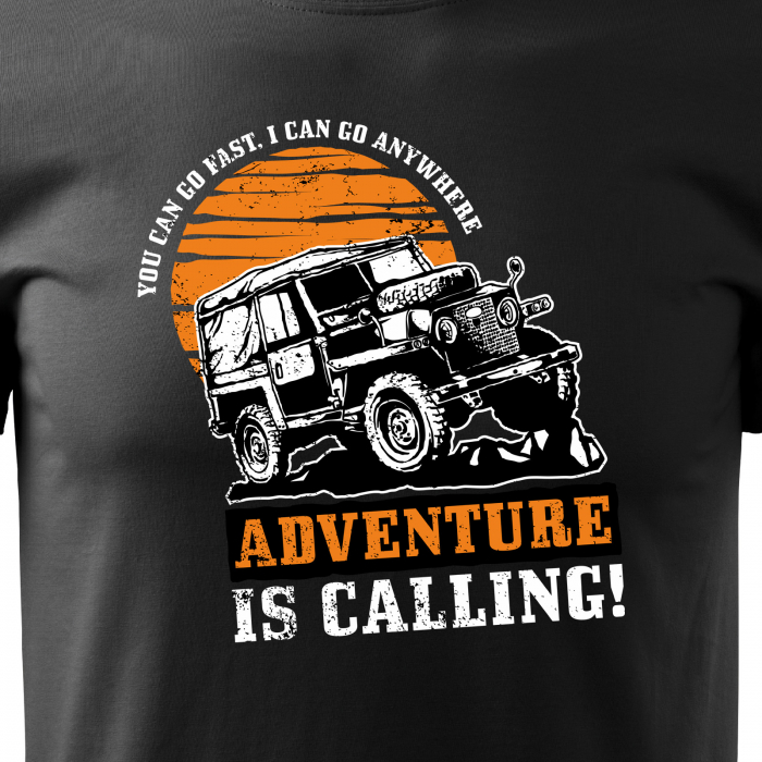 Tricou, idee de cadou, pentru cei pasionati de offroad, Adventure is Calling. Go Offroad [2]