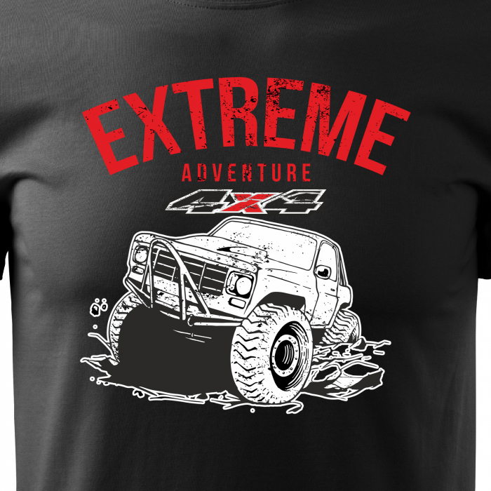Tricou, idee de cadou, pentru cei pasionati de offroad, Extreme Adventure 4x4 [2]