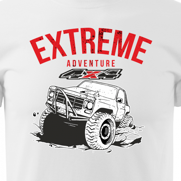 Tricou, idee de cadou, pentru cei pasionati de offroad, Extreme Adventure 4x4 [2]