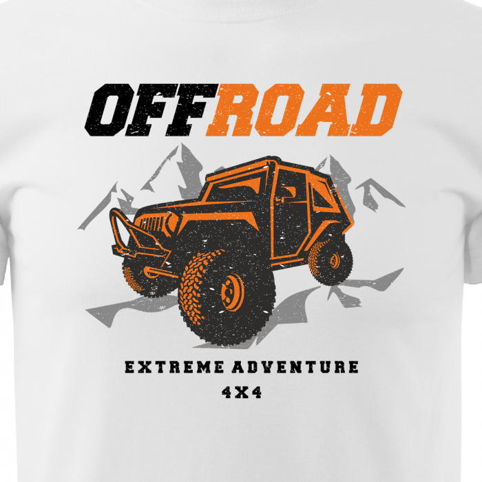Tricou, idee de cadou, pentru cei pasionati de offroad, Extreme Adventure. 4x4 Offroad [2]