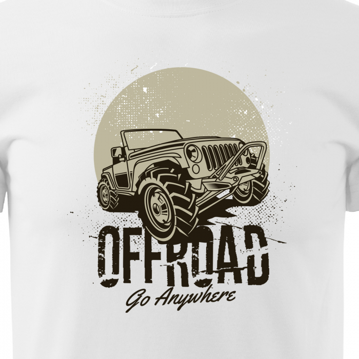 Tricou, idee de cadou, pentru cei pasionati de offroad, Go Anywhere. Offroad [2]