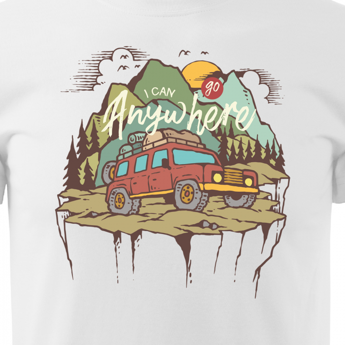 Tricou, idee de cadou, pentru cei pasionati de offroad, I Can Go Anywhere [2]