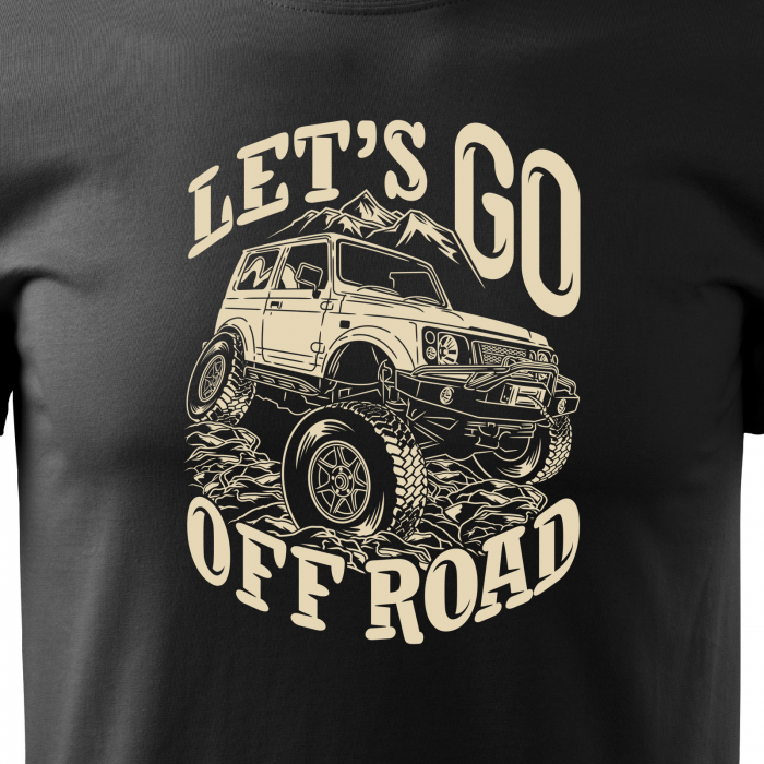 Tricou, idee de cadou, pentru cei pasionati de offroad, Lets go Offroad [2]