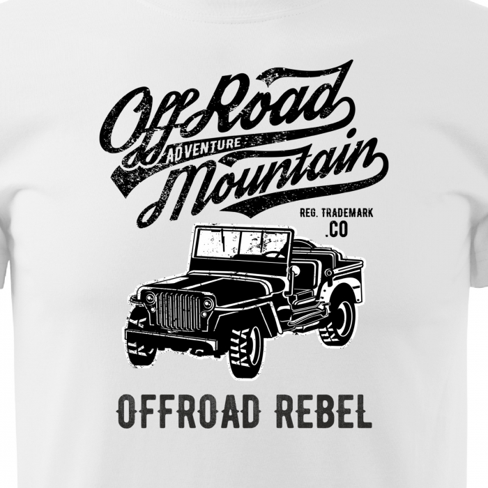 Tricou, idee de cadou, pentru cei pasionati de offroad, Mountain. Offroad Rebel [2]