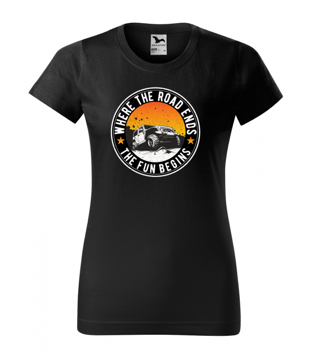 Tricou, idee de cadou, pentru cei pasionati de offroad, The Fun Begins Offroad [1]