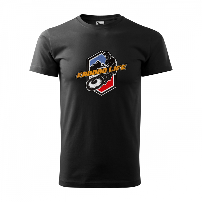 Tricou, idee de cadou, pentru motociclisti de enduro motocross, Enduro Life Shield [2]