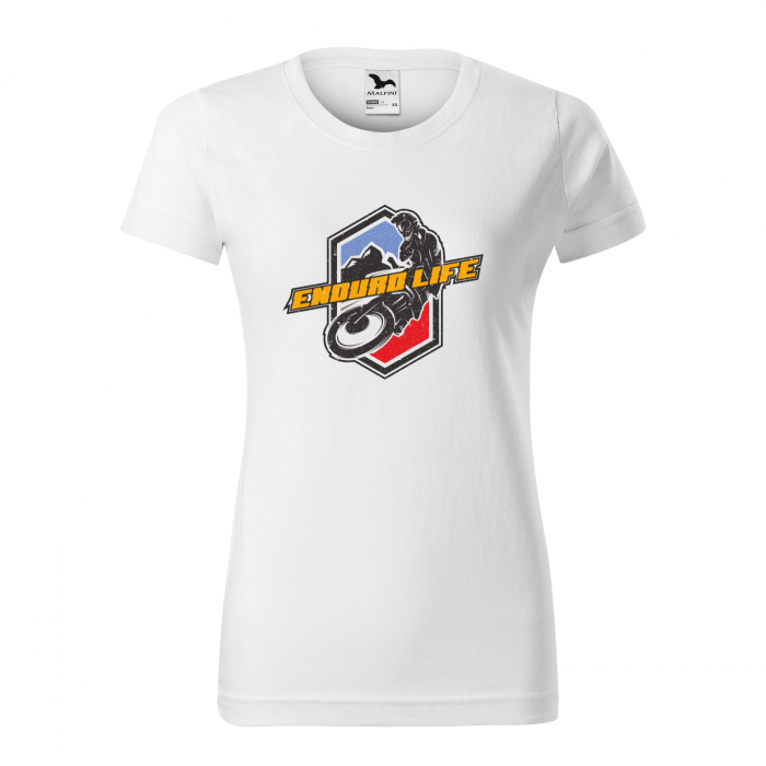 Tricou, idee de cadou, pentru motociclisti de enduro motocross, Enduro Life Shield [3]