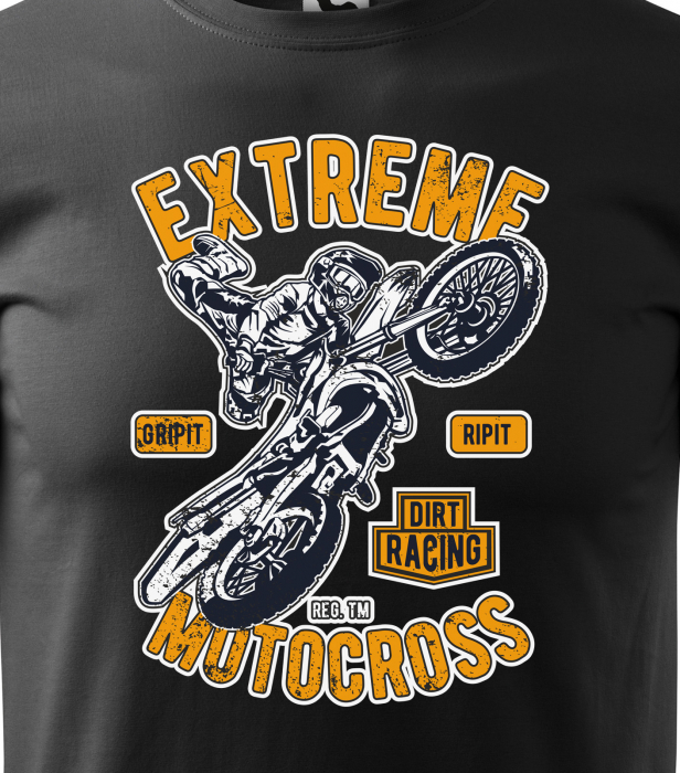 Tricou, idee de cadou, pentru motociclisti de enduro motocross, Extreme Dirt Racing Motocross [2]