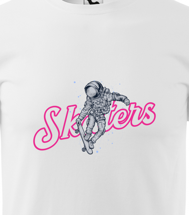 Tricou, idee de cadou, pentru pasionatii de skateboard, Astro Skaters [2]