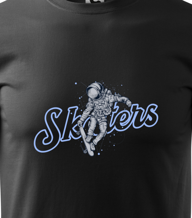 Tricou, idee de cadou, pentru pasionatii de skateboard, Astro Skaters [2]