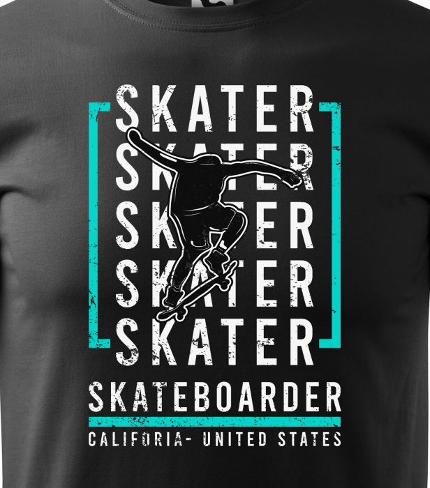 Tricou, idee de cadou, pentru pasionatii de skateboard, California Skaters [2]