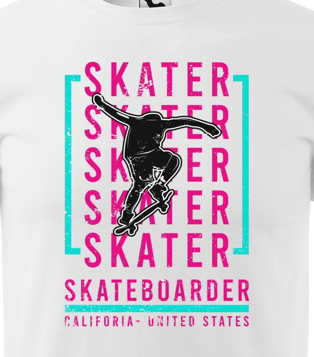 Tricou, idee de cadou, pentru pasionatii de skateboard, California Skaters [2]