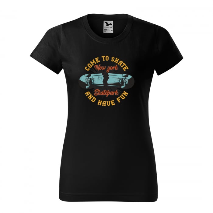 Tricou, idee de cadou, pentru pasionatii de skateboard, Come to Skate and Have Fun [1]
