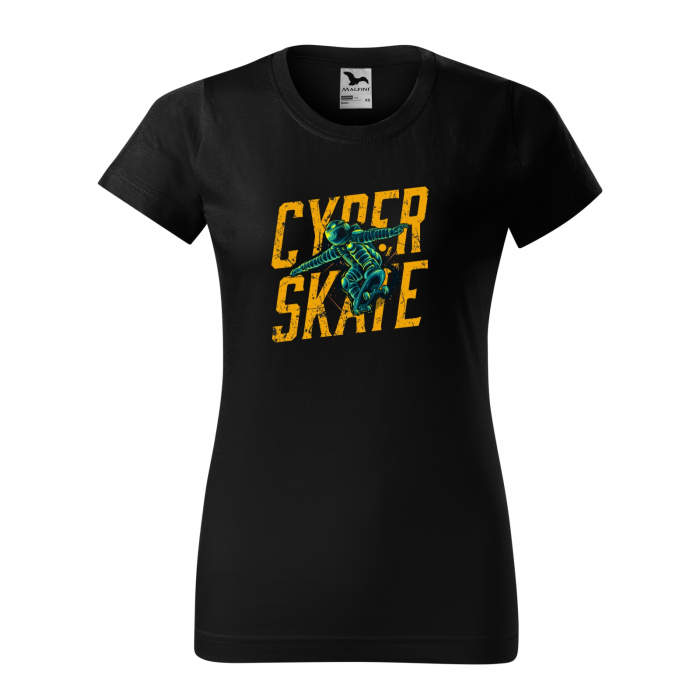 Tricou, idee de cadou, pentru pasionatii de skateboard, CyberSkate in the Sky [1]