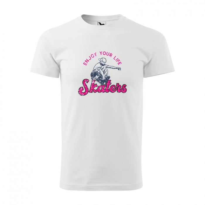 Tricou, idee de cadou, pentru pasionatii de skateboard, Enjoy Your Life With Mask [1]