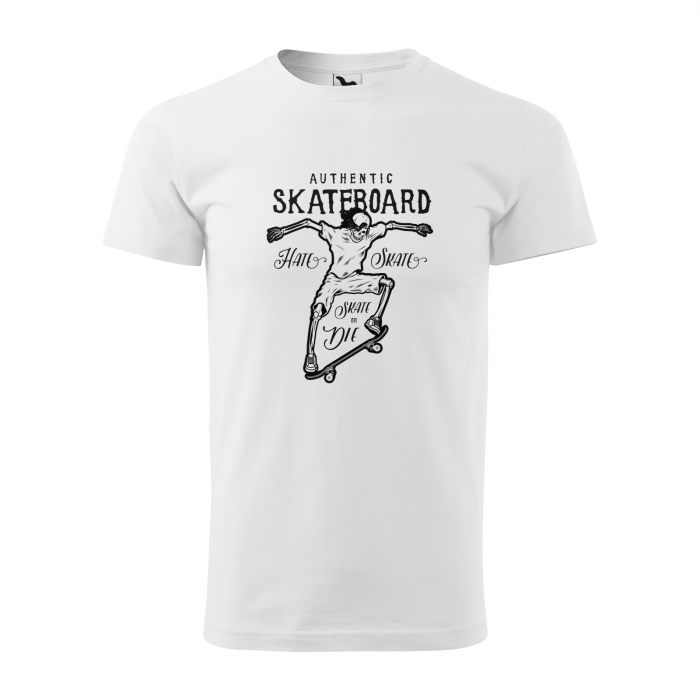 Tricou, idee de cadou, pentru pasionatii de skateboard, Hate and Skate [1]