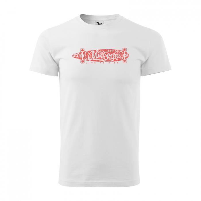 Tricou, idee de cadou, pentru pasionatii de skateboard, Just Be Awesome [1]