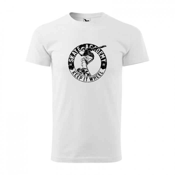 Tricou, idee de cadou, pentru pasionatii de skateboard, Keep it Wheel Academy [1]